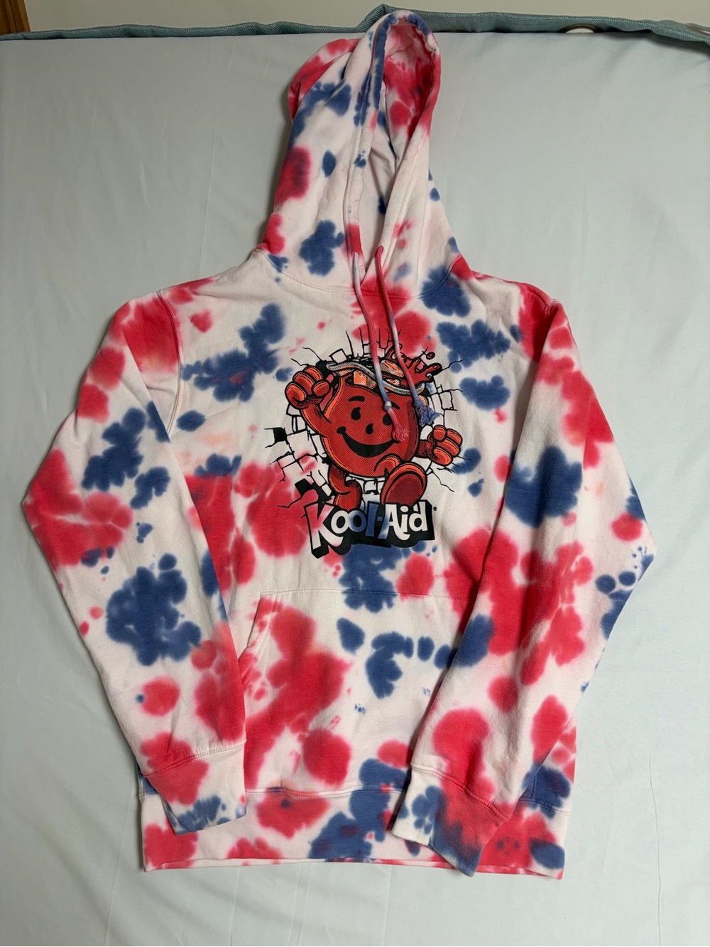 Junior Red & Blue Tie-Dye Hoodie
